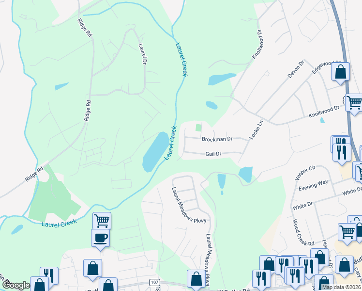 map of restaurants, bars, coffee shops, grocery stores, and more near 218 Anders Avenue in Mauldin