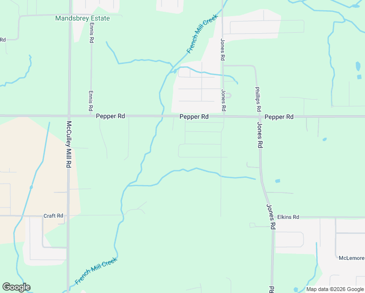 map of restaurants, bars, coffee shops, grocery stores, and more near 26264 Pepper Road in Athens