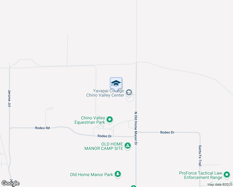 map of restaurants, bars, coffee shops, grocery stores, and more near 2275 North Old Home Manor Drive in Chino Valley