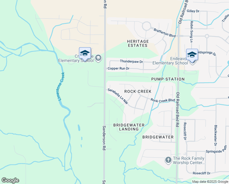 map of restaurants, bars, coffee shops, grocery stores, and more near 29634 Sarabella Lane Northwest in Harvest