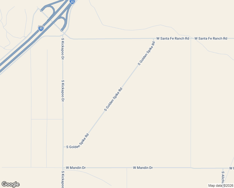 map of restaurants, bars, coffee shops, grocery stores, and more near South Golden Spike Road in Mohave County