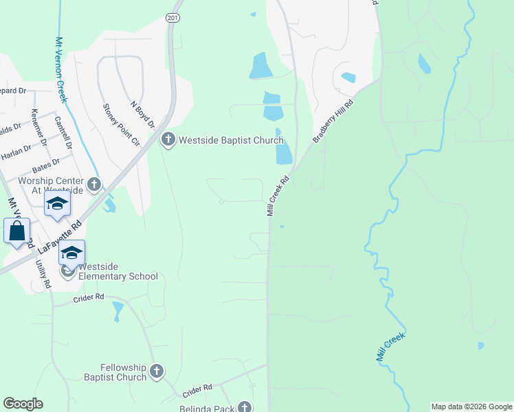 map of restaurants, bars, coffee shops, grocery stores, and more near 3209 Leona Drive in Rocky Face