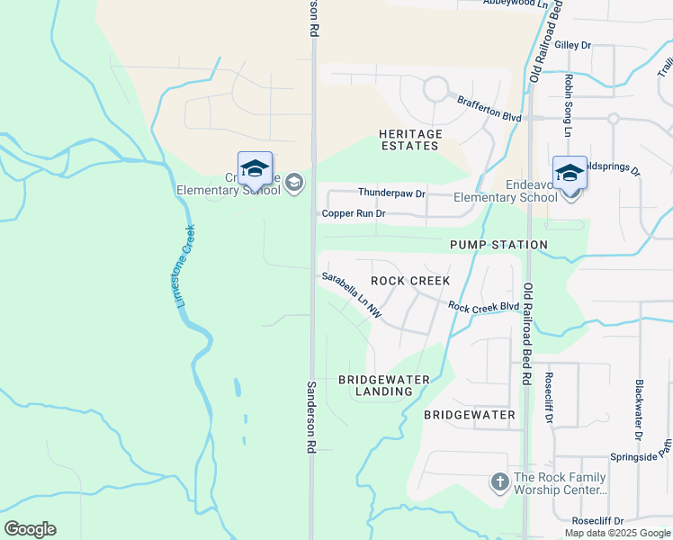 map of restaurants, bars, coffee shops, grocery stores, and more near 29634 Sarabella Lane Northwest in Harvest