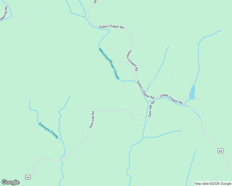 map of restaurants, bars, coffee shops, grocery stores, and more near 3773 Gates Chapel Road in Ellijay