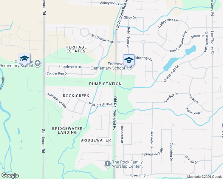 map of restaurants, bars, coffee shops, grocery stores, and more near 15916 Elaine Court in Harvest