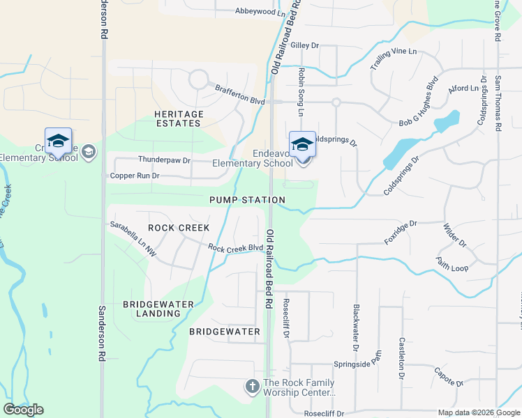 map of restaurants, bars, coffee shops, grocery stores, and more near 15916 Elaine Court in Harvest