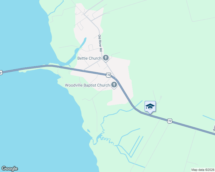 map of restaurants, bars, coffee shops, grocery stores, and more near 422 Bettie Path Road in Beaufort