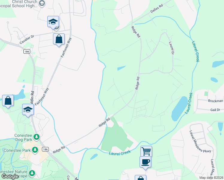 map of restaurants, bars, coffee shops, grocery stores, and more near Unnamed Road in Greenville
