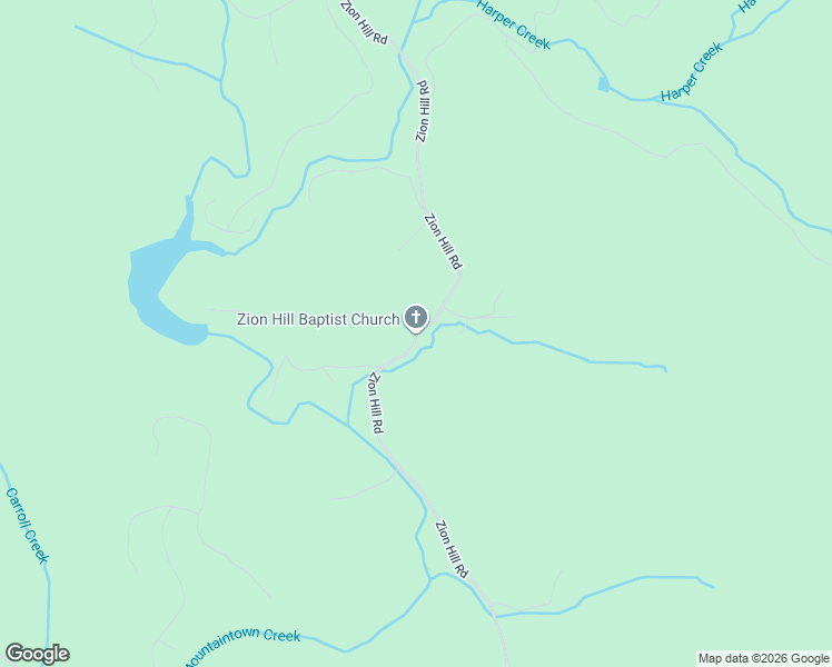 map of restaurants, bars, coffee shops, grocery stores, and more near 2253 Zion Hill Road in Ellijay