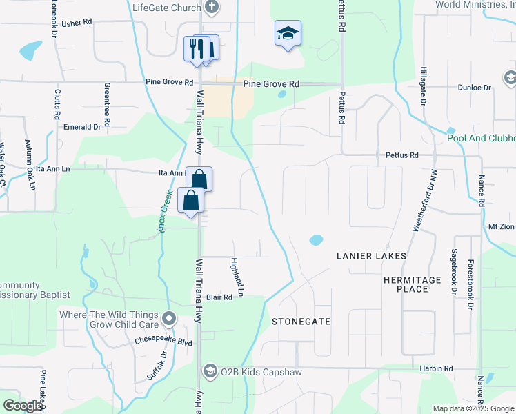 map of restaurants, bars, coffee shops, grocery stores, and more near 121 Monrovia Cove Lane in Madison