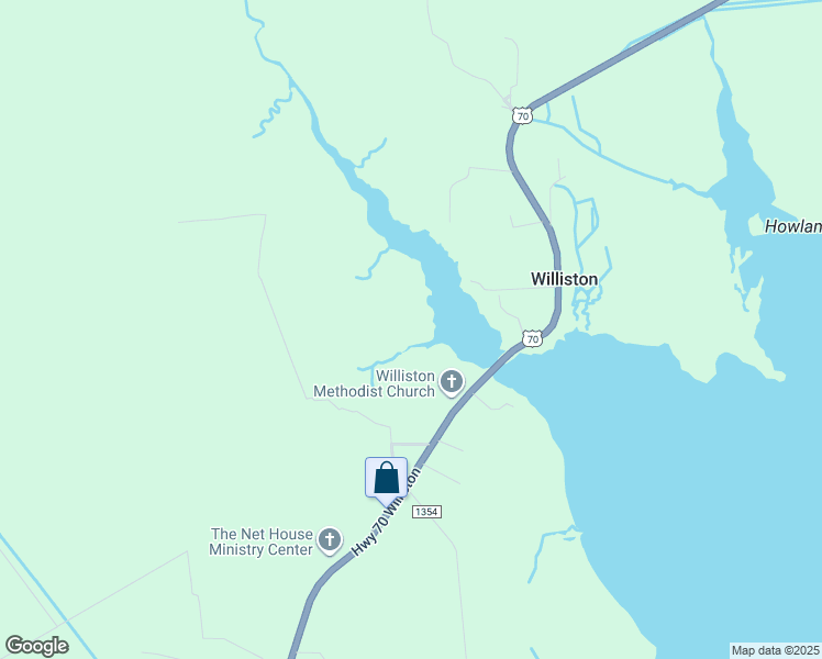 map of restaurants, bars, coffee shops, grocery stores, and more near Donnie Davis Rd in Carteret