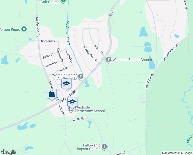 map of restaurants, bars, coffee shops, grocery stores, and more near 513 Deck Drive in Rocky Face