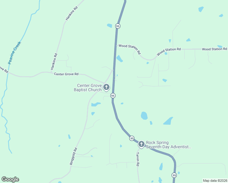 map of restaurants, bars, coffee shops, grocery stores, and more near 3027 Georgia 95 in Rock Spring