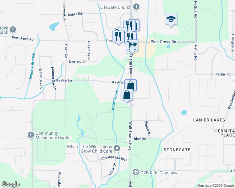 map of restaurants, bars, coffee shops, grocery stores, and more near 139 Teresa Drive in Madison
