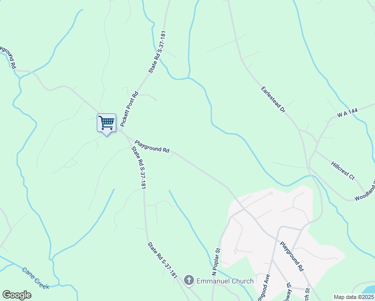 map of restaurants, bars, coffee shops, grocery stores, and more near 661 Playground Road in Walhalla