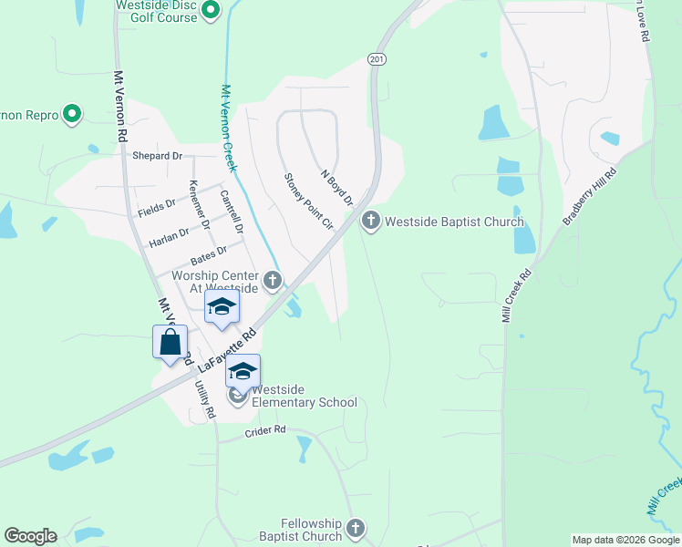 map of restaurants, bars, coffee shops, grocery stores, and more near 513 Deck Drive in Rocky Face