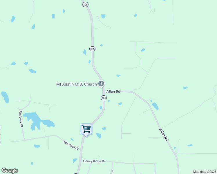 map of restaurants, bars, coffee shops, grocery stores, and more near 5000 Allen Road in Hernando