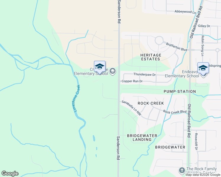 map of restaurants, bars, coffee shops, grocery stores, and more near 15680 County Road 127 in Harvest