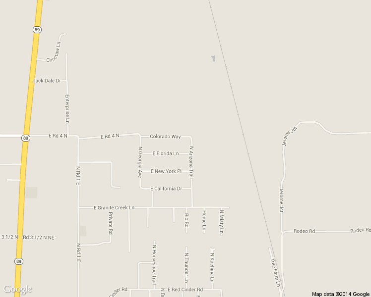 map of restaurants, bars, coffee shops, grocery stores, and more near 1516 East Florida Lane in Chino Valley