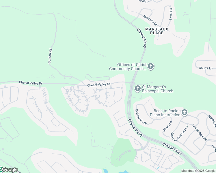 map of restaurants, bars, coffee shops, grocery stores, and more near 1 Deauville Circle in Little Rock