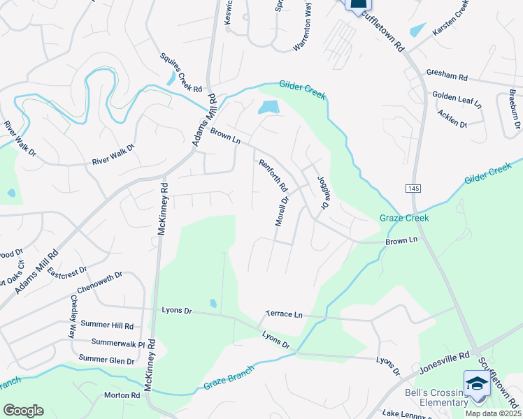 map of restaurants, bars, coffee shops, grocery stores, and more near 207 Moncton Place in Simpsonville