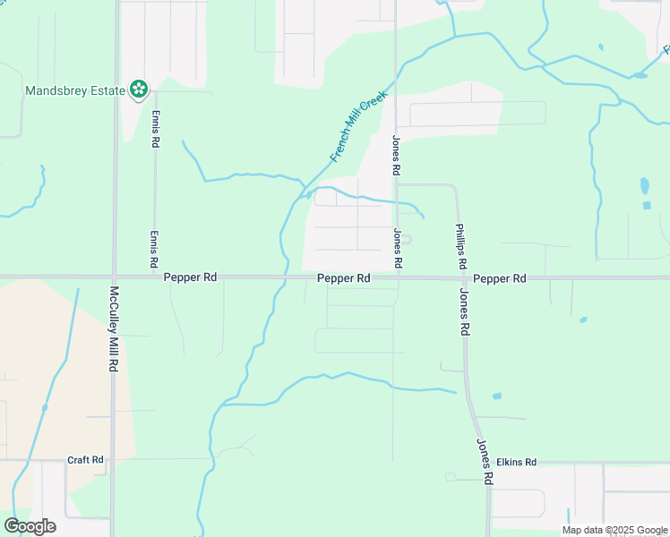 map of restaurants, bars, coffee shops, grocery stores, and more near 26335 Pepper Road in Athens