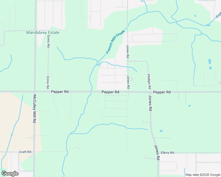 map of restaurants, bars, coffee shops, grocery stores, and more near 26351 Pepper Road in Athens
