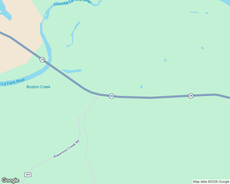 map of restaurants, bars, coffee shops, grocery stores, and more near 13556 Arkansas 28 in Parks