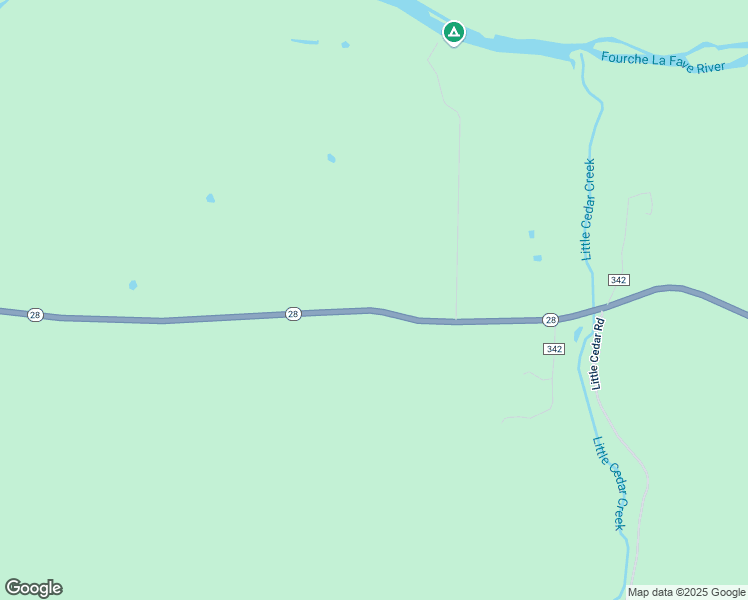 map of restaurants, bars, coffee shops, grocery stores, and more near 14490 Arkansas 28 in Parks