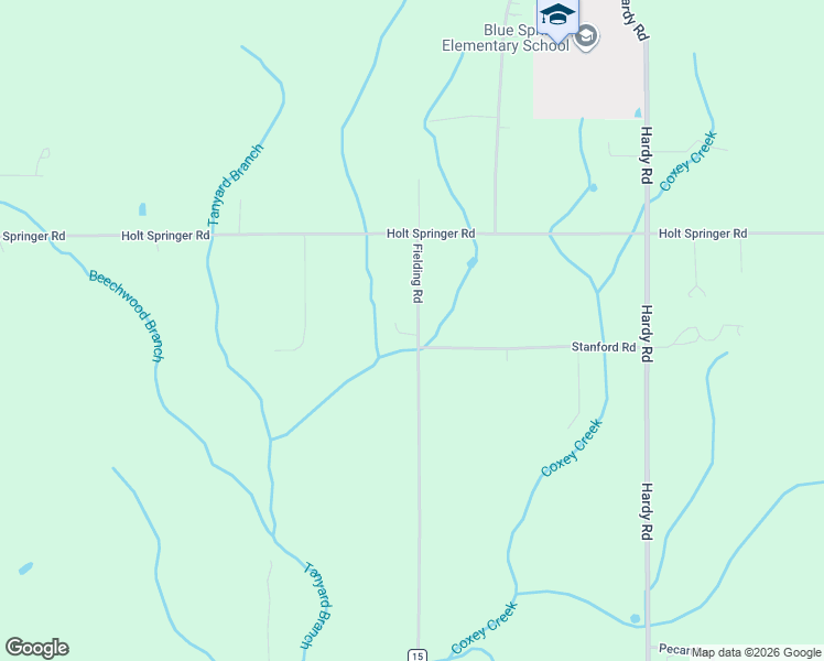 map of restaurants, bars, coffee shops, grocery stores, and more near 15688 Fielding Road in Athens