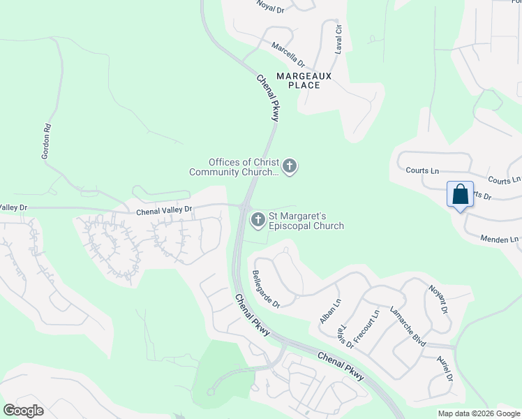 map of restaurants, bars, coffee shops, grocery stores, and more near 23101 Chenal Valley Drive in Little Rock