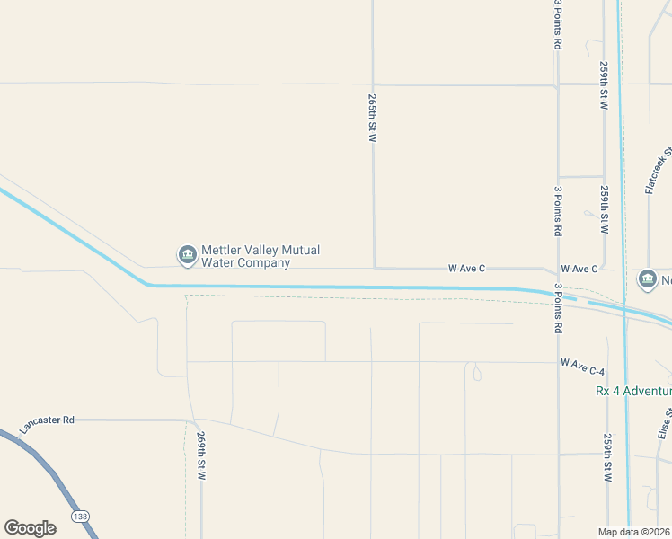 map of restaurants, bars, coffee shops, grocery stores, and more near 26599 West Avenue C in Lancaster