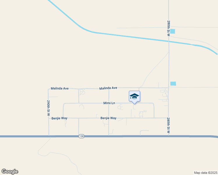 map of restaurants, bars, coffee shops, grocery stores, and more near 28200 Malinda Avenue in Lancaster