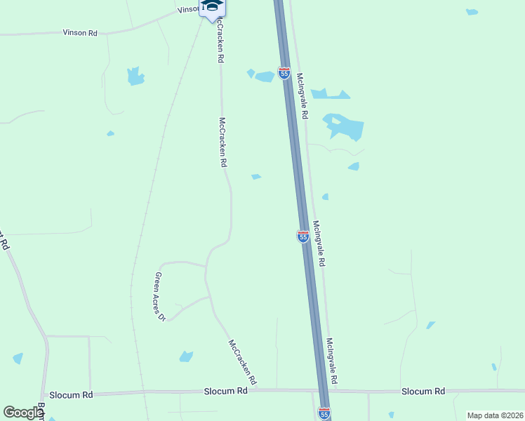 map of restaurants, bars, coffee shops, grocery stores, and more near 4770 McCracken Road in Hernando