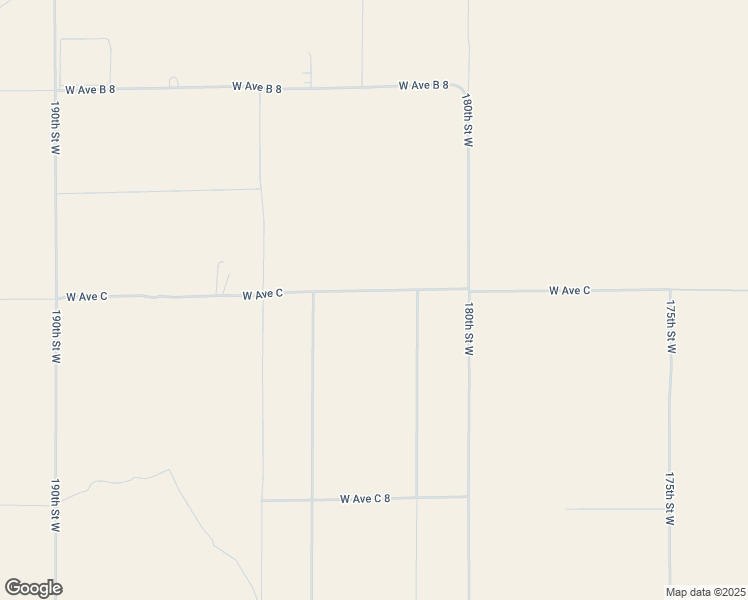 map of restaurants, bars, coffee shops, grocery stores, and more near West Avenue C in Los Angeles County