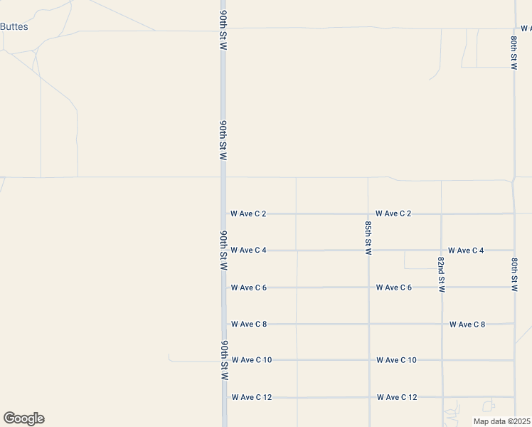 map of restaurants, bars, coffee shops, grocery stores, and more near 8845 West Ave C-2 in Lancaster