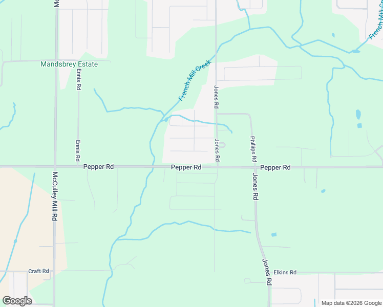 map of restaurants, bars, coffee shops, grocery stores, and more near 26335 Pepper Road in Athens