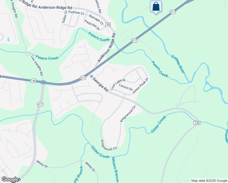 map of restaurants, bars, coffee shops, grocery stores, and more near 104 Jones Peak Drive in Simpsonville