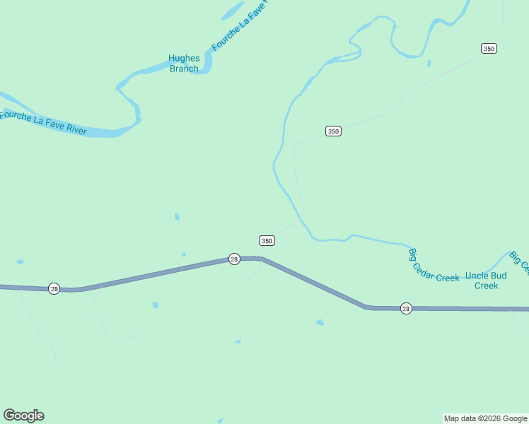 map of restaurants, bars, coffee shops, grocery stores, and more near 13855 Fourche River Road in Parks