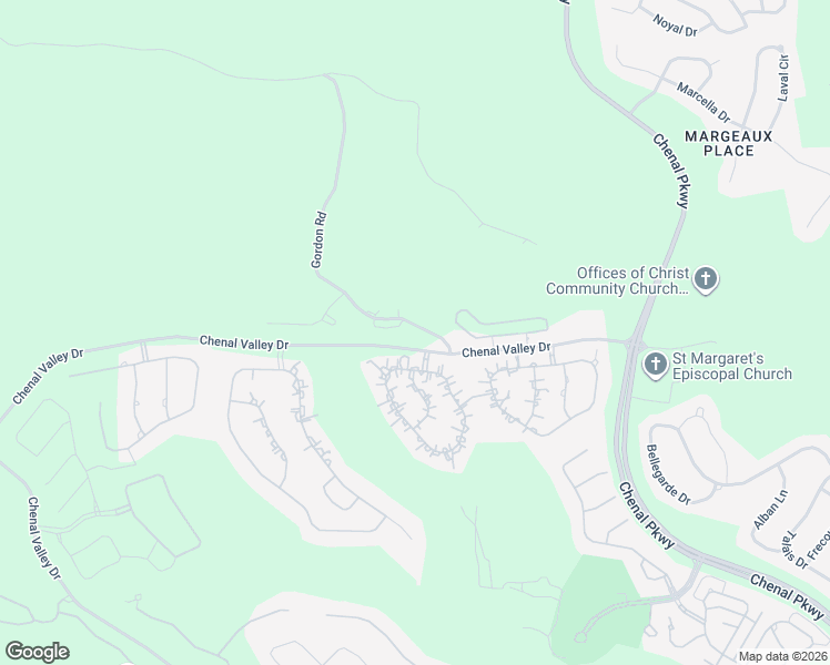 map of restaurants, bars, coffee shops, grocery stores, and more near 2595-3061 Gordon Rd in Little Rock