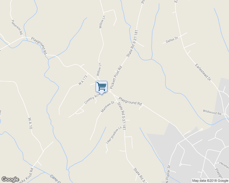 map of restaurants, bars, coffee shops, grocery stores, and more near 804 Playground Road in Walhalla