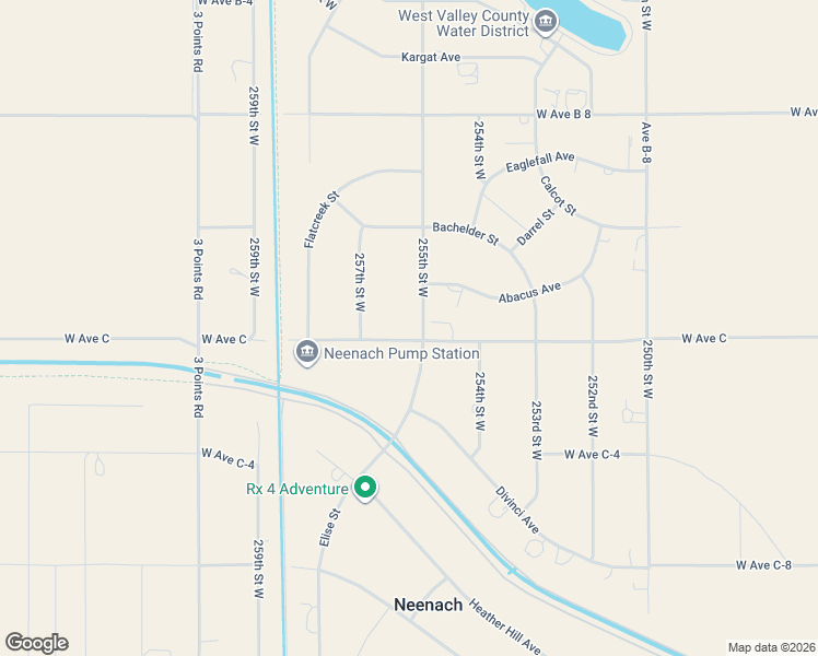 map of restaurants, bars, coffee shops, grocery stores, and more near 25505 West Avenue C in Lancaster