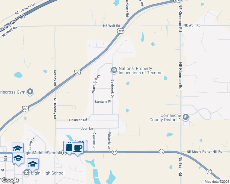 map of restaurants, bars, coffee shops, grocery stores, and more near 1004 Baybrook Drive in Elgin