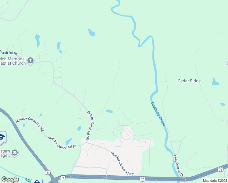 map of restaurants, bars, coffee shops, grocery stores, and more near 381 Stacy Road in Dalton