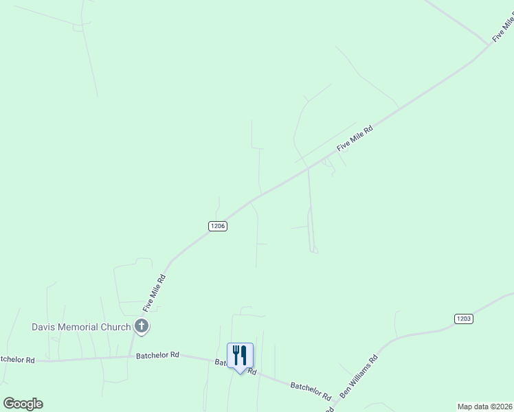 map of restaurants, bars, coffee shops, grocery stores, and more near 993 Five Mile Road in Richlands