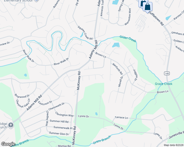 map of restaurants, bars, coffee shops, grocery stores, and more near 207 Poplar Ridge Road in Simpsonville