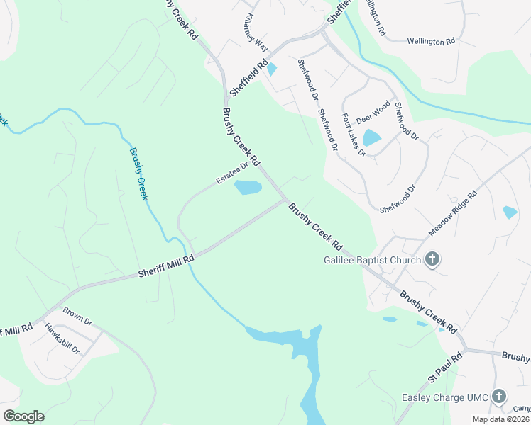 map of restaurants, bars, coffee shops, grocery stores, and more near State Road S-39-40 in Easley