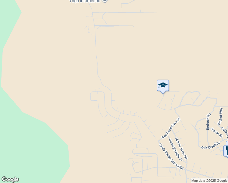 map of restaurants, bars, coffee shops, grocery stores, and more near 30 Dragoon Way in Sedona