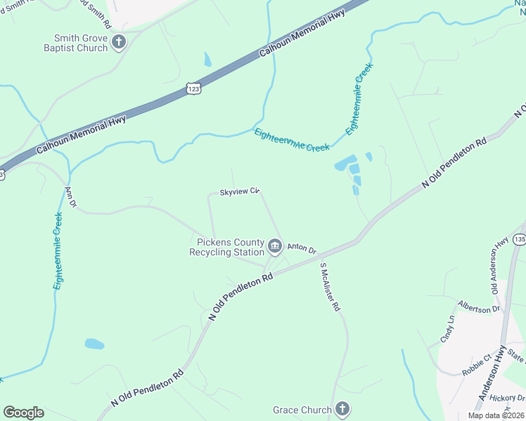 map of restaurants, bars, coffee shops, grocery stores, and more near 132 Skyview Circle in Liberty