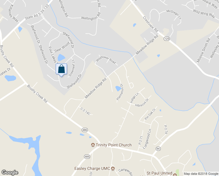 map of restaurants, bars, coffee shops, grocery stores, and more near 128 Haven Rest in Easley